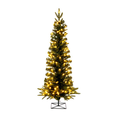 Vickerman 3.5' Bixley Pencil Fir Artificial Christmas Tree Warm White Dura-lit LED Lights