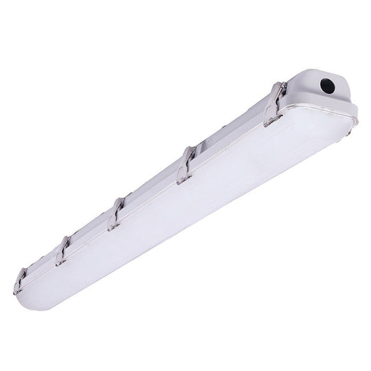 Westgate 4Ft Vapor Tight Highbay Selectable 150/175/200W 35/40/50K DLC Prem. Nsf Nema 4X, Industrial Lighting, 150W/175W/200W, 150 Lumens/W, 35K/40K/50K, White Grey Finish, 0-10V