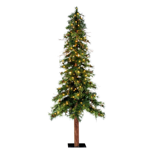 Vickerman 7' Mixed Country Alpine Artificial Christmas Tree Warm White Dura-Lit® LED Lights