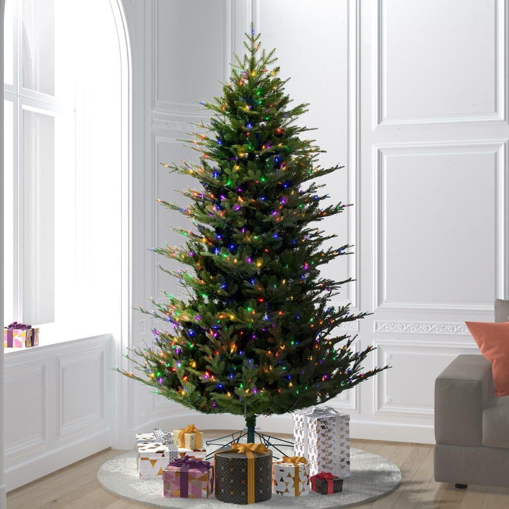 Vickerman 9' x 66" North Shore Fraser Fir Artificial Christmas Tree LED Multi-Colored Lights