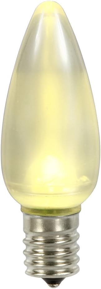 Vickerman Warm White Ceramic C9 LED Replacement Bulb 5 per Bag