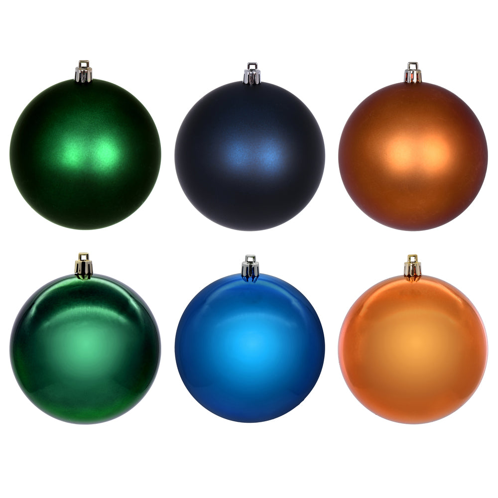 Vickerman 2.4" Copper Midnight Blue and Midnight Green Ornament Assortment 18 per box.