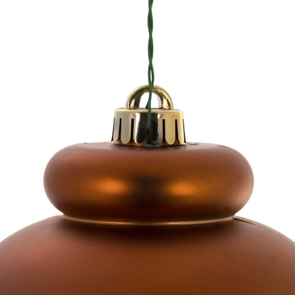 Vickerman 14" Copper Matte Finial Christmas Ornament UV Treated with Drilled and Wired Cap