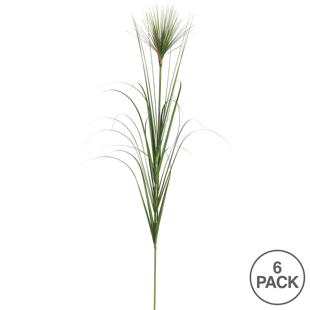 Vickerman 40" Artificial Green Grass Spray. Includes 6 sprays per pack.