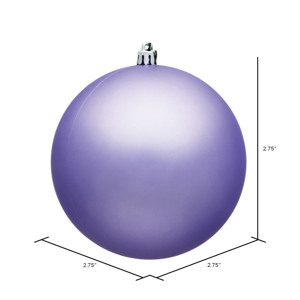 Vickerman 2.75" Lavender Matte Ball Ornament 12 per Bag