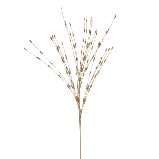 Vickerman 36" Gold Berry Glitter Spray 6 per bag.