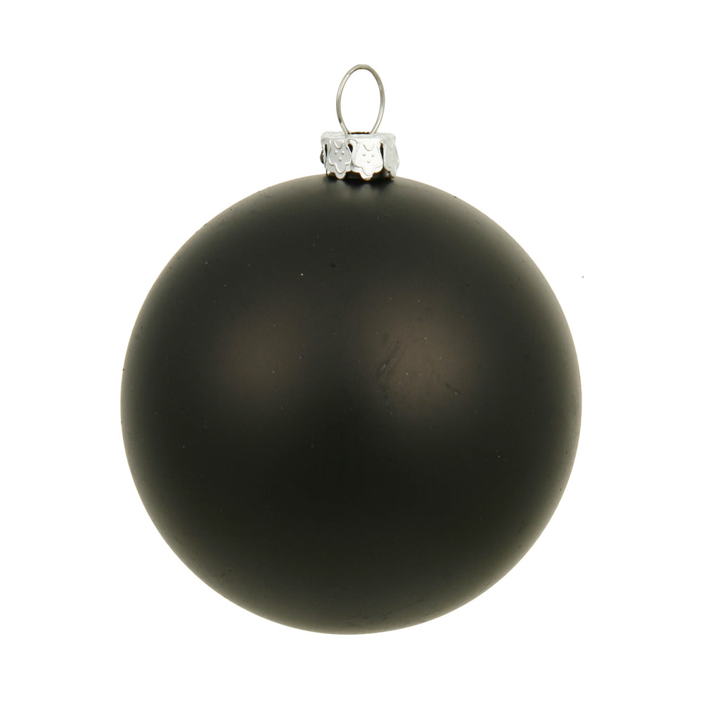 Vickerman 8" Black Matte Ball Ornament