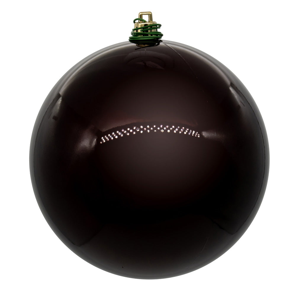 Vickerman 10" Burgundy Pearl UV Drilled Ball Ornament 1 per bag.