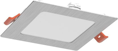 ASD Lighting LED Recessed Mini Panel Square 4inch 12W 120V Triac 2700/3000/3500/4000/5000K Nickel UL Energy Star 6 pack