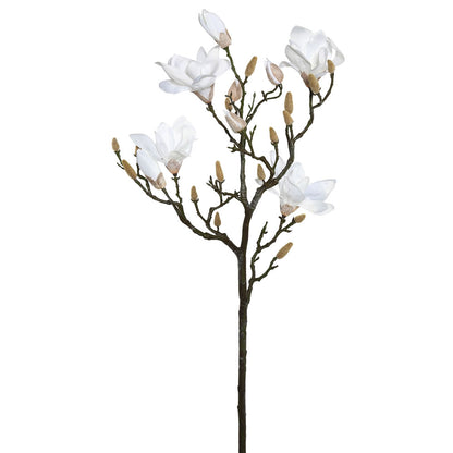 Vickerman 42'' Artificial White Magnolia Spray