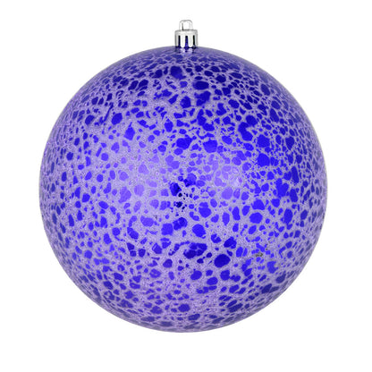 Vickerman 4" Purple Crackle Ball Ornament 6 per Bag