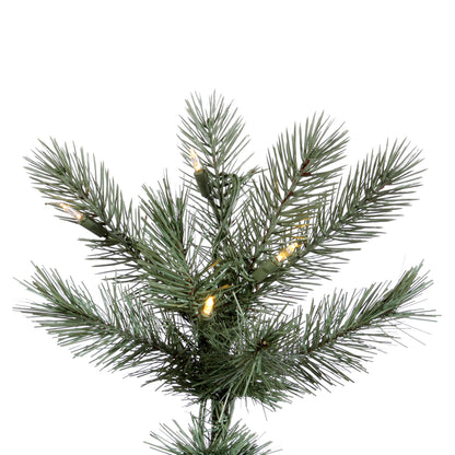 Vickerman 15' Cashmere Pine Slim Artificial Tree with 7078 Tips 2650 Led Warm White Clear Lights