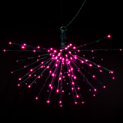 Vickerman 160Lt x 24" Green Starburst Pink 5mm LED Lights.