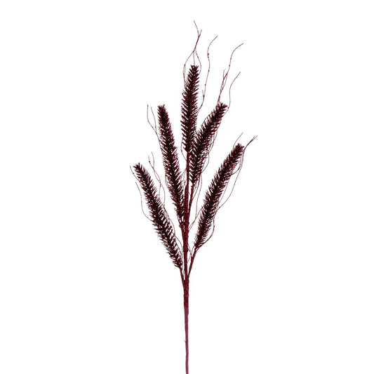 Vickerman 30" Burgundy Wheat Glitter Spray 6 per bag.