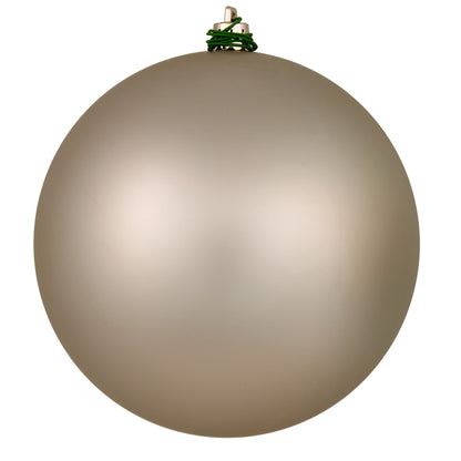 Vickerman 6" Oat Matte Ball Ornament 4 per Bag