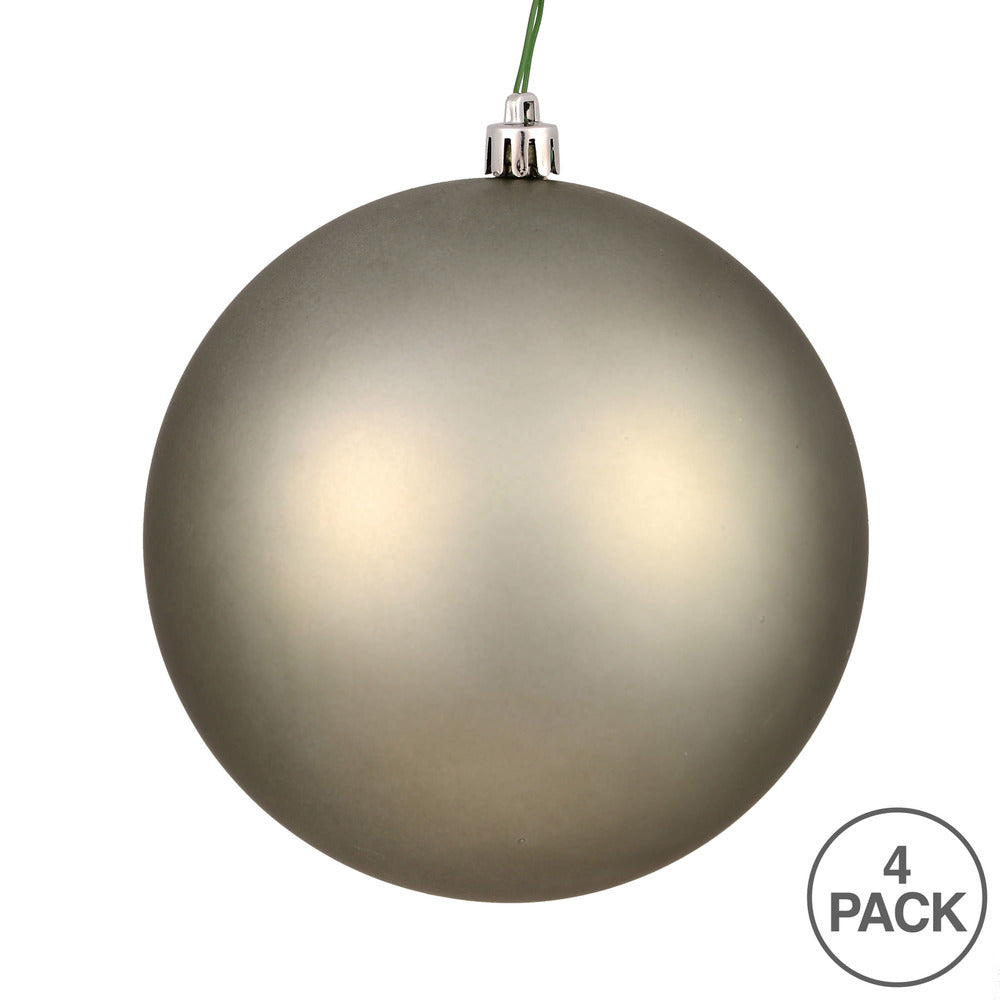 Vickerman 4.75" Wrought Iron Matte Ball Ornament 4 per Bag
