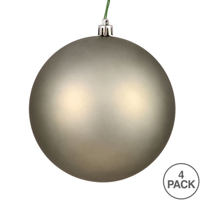 Vickerman 4.75" Wrought Iron Matte Ball Ornament 4 per Bag