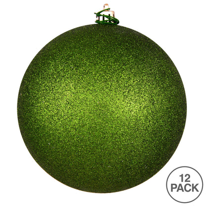 Vickerman 2.75" Juniper Green Glitter Ball Ornament 12 per Bag