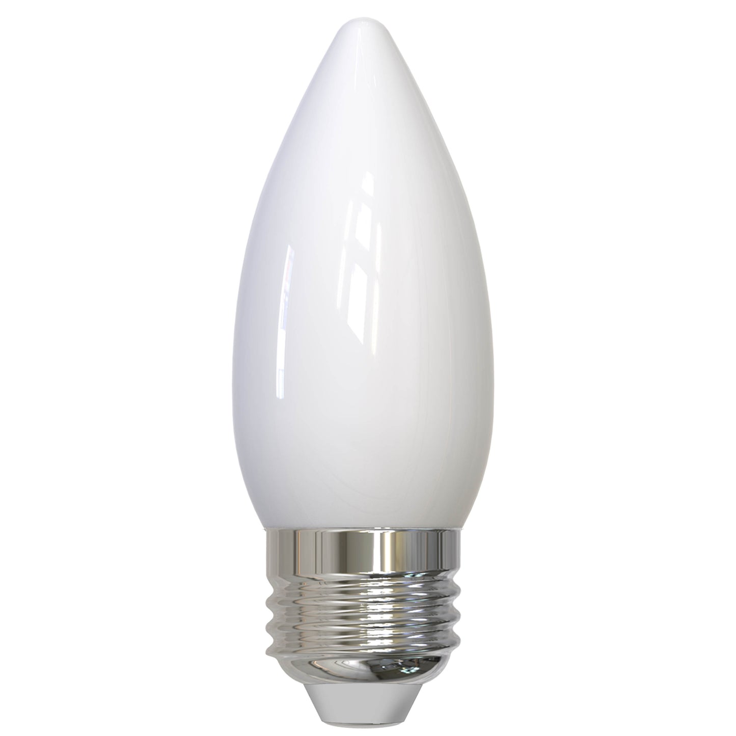 Bulbrite LED Filament 5.5 Watt Dimmable B11 Light Bulbs with Clear Glass Finish and Medium (E26) Base - 3000K (Soft White Light), 500 Lumens