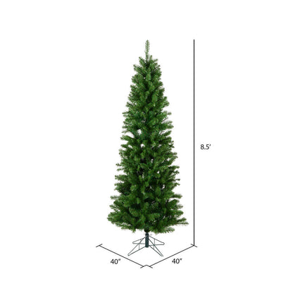 Vickerman 8.5' Salem Pencil Pine Artificial Christmas Tree Unlit