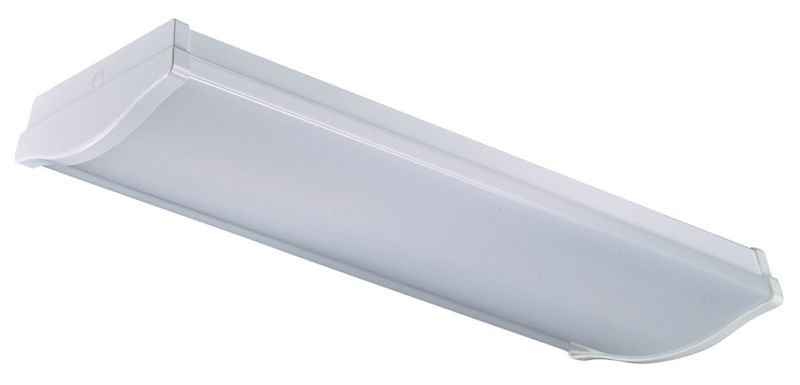 Westgate LED Architectural Wrap-Around Light, Commercial Indoor Lighting, 25W, 2750 Lumens, 3500K, White Finish, 0~10V Dimmable