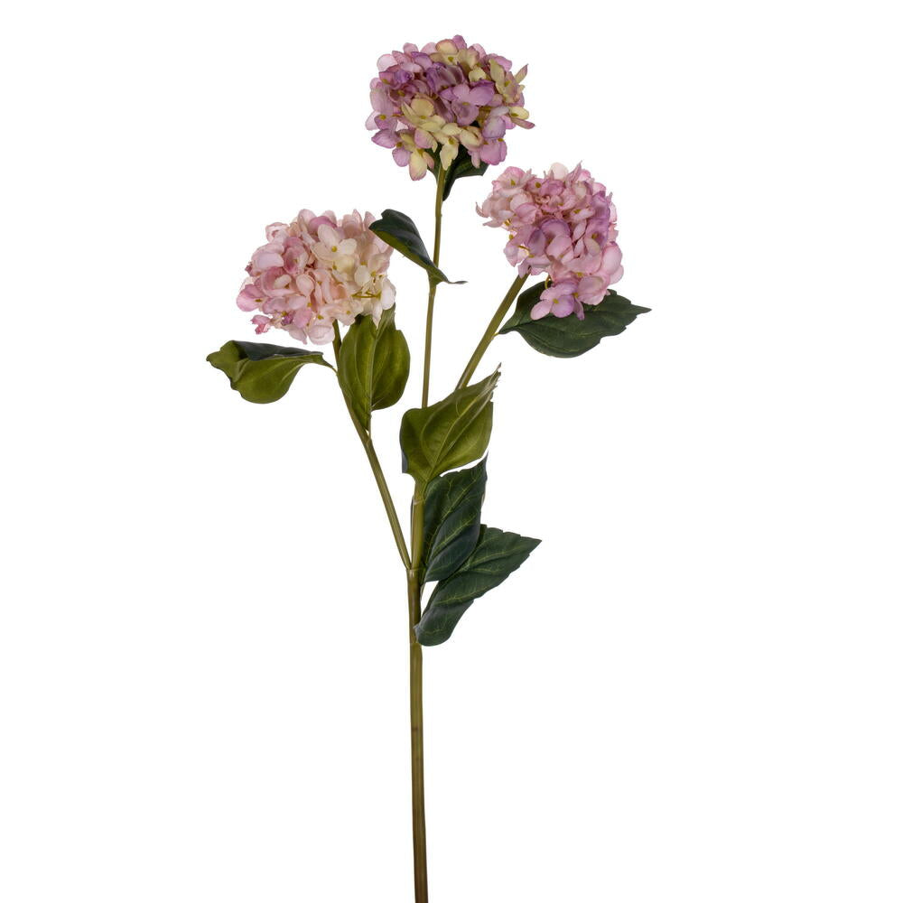 Vickerman 33" Lavender Artificial Hydrangea Spray with Three Flower Heads 2 per bag.