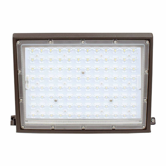 Westgate LED Non-Cutoff Wall Packs With Directional Optic Lens, Outdoor Lighting, 48W, 6000 Lumens, 3000K, Dark Bronze Finish