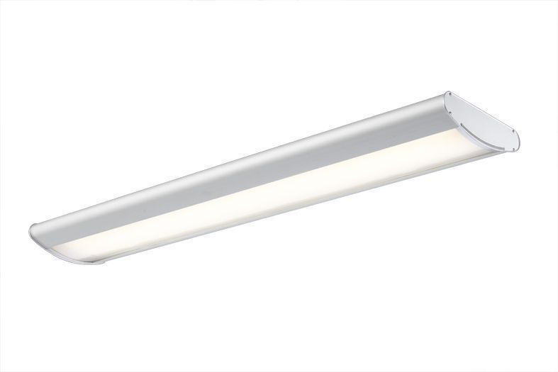 Westgate LED Parabolic Suspended Down Light, 120~277V, Commercial Indoor Lighting, 40W, 4600 Lumens, 3500K, White Finish, 0~10V Dimmable