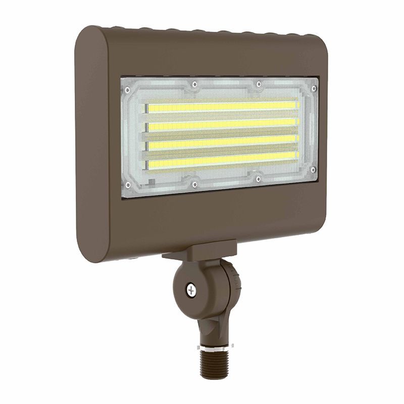 Westgate Flood/Area Light,T 120-277V, Outdoor Lighting, 10W/15W/20W/30W, 130 Lumens/W, 30K/40K/50K/57K, Bronze 0~10V Dimmable