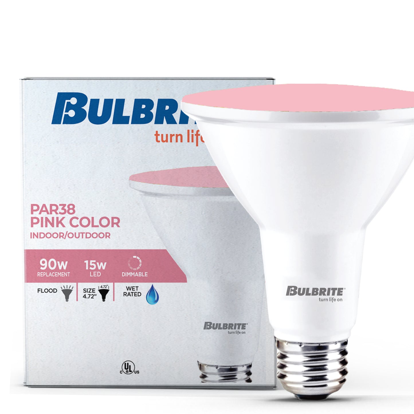 Bulbrite 772504 90-Watt Equivalent, Blue Color PAR38 Weatherproof Outdoor E26 Medium Base Flood LED Light Bulb