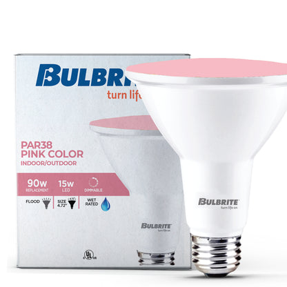 Bulbrite 772504 90-Watt Equivalent, Blue Color PAR38 Weatherproof Outdoor E26 Medium Base Flood LED Light Bulb