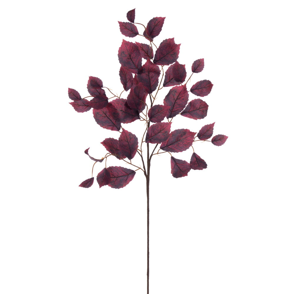 Vickerman 32" Burgundy Artificial Leaf Spray 3 per bag.