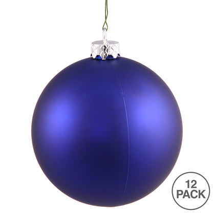 Vickerman 2.75" Cobalt Matte Ball Ornament 12 per Bag