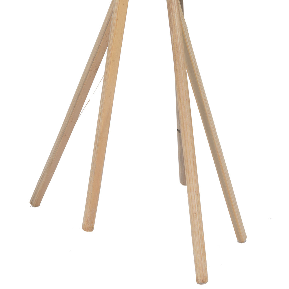 Vickerman 16" White Wash Sora Pod attached to a Wood Stem.  Includes 5 Stems per Pack Dried