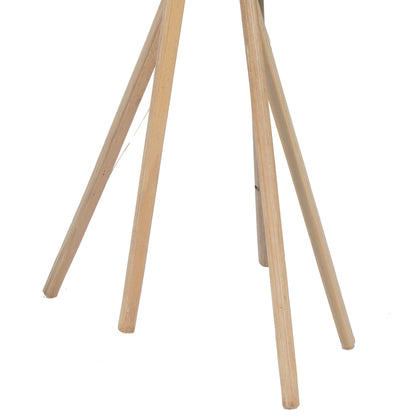 Vickerman 16" White Wash Sora Pod attached to a Wood Stem.  Includes 5 Stems per Pack Dried