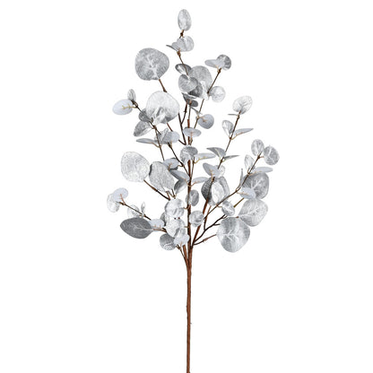 Vickerman 34" Silver Eucalyptus Artificial Christmas Spray. Includes 3 sprays per pack.