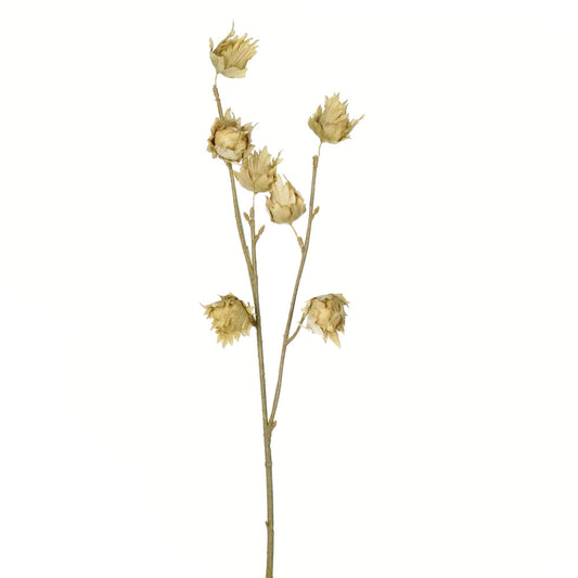 Vickerman 24" Artificial Green Hibiscus Spray. Includes 3 sprays per pack.