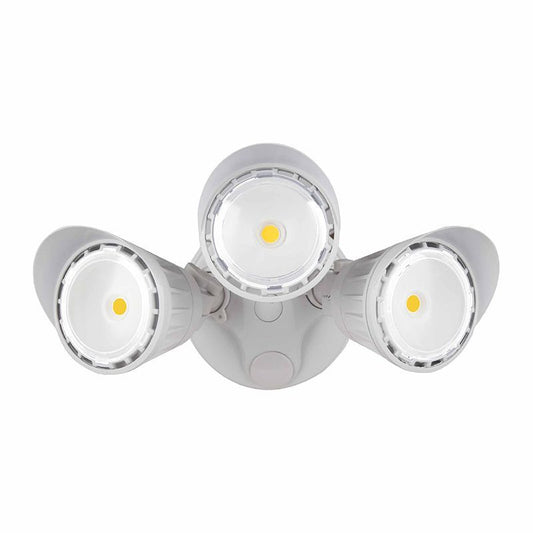 Westgate Dimmable LED Flood Lights, Outdoor Lighting, 30W, 2800 Lumens, 5000K, White Finish, Dimmable