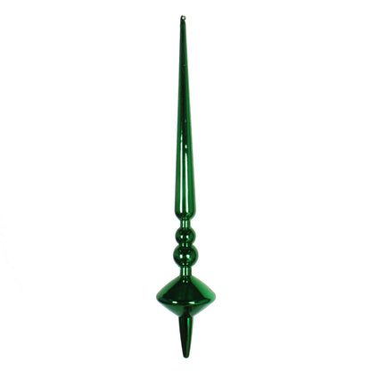 Vickerman 12" Green Shiny Cupola Finial Ornament Pack of 3