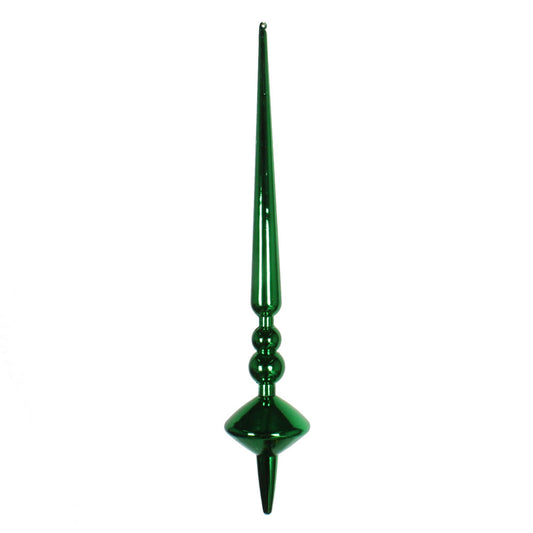 Vickerman 12" Green Shiny Cupola Finial Ornament Pack of 3