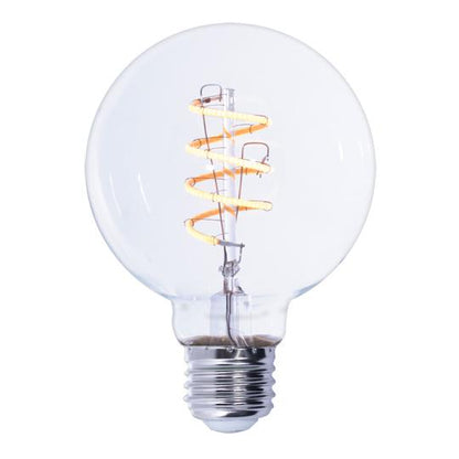 BULBRITE LED G25 MEDIUM SCREW (E26) 4W DIMMABLE FILAMENT LIGHT BULB 2200K/AMBER 40W INCANDESCENT EQUIVALENT 2PK (776512)