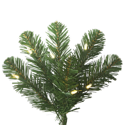 Vickerman 8.5' Oregon Fir Slim Artificial Christmas Tree Warm White LED Lights