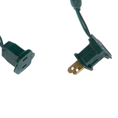 Vickerman 120 Orange Wide Angle Twinkle LED Christmas Net Light Set Green Wire