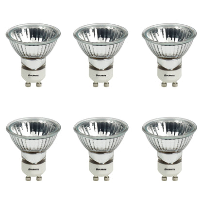 BULBRITE HALOGEN MR16 TWIST & LOCK BI-PIN (GU10) 35W DIMMABLE LIGHT BULB 2900K/SOFT WHITE 6PK (620135)