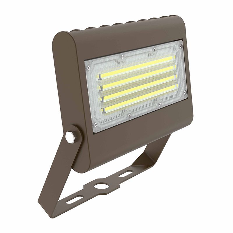 Westgate Flood/Area Light,T 120-277V, Outdoor Lighting, 15W/20W/30W/50W, 130 Lumens/W, 30K/40K/50K/57K, Bronze 0~10V Dimmable