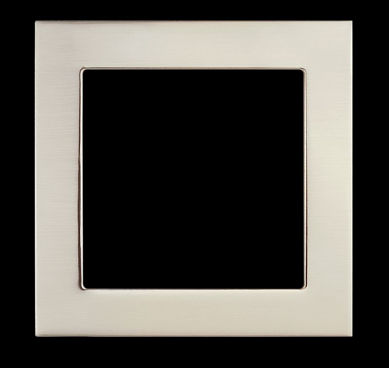 Westgate 6 Inch Square Trim For SSL6 Series. Brushed Nickel, Residential Lighting, Brushed Nickel Finish