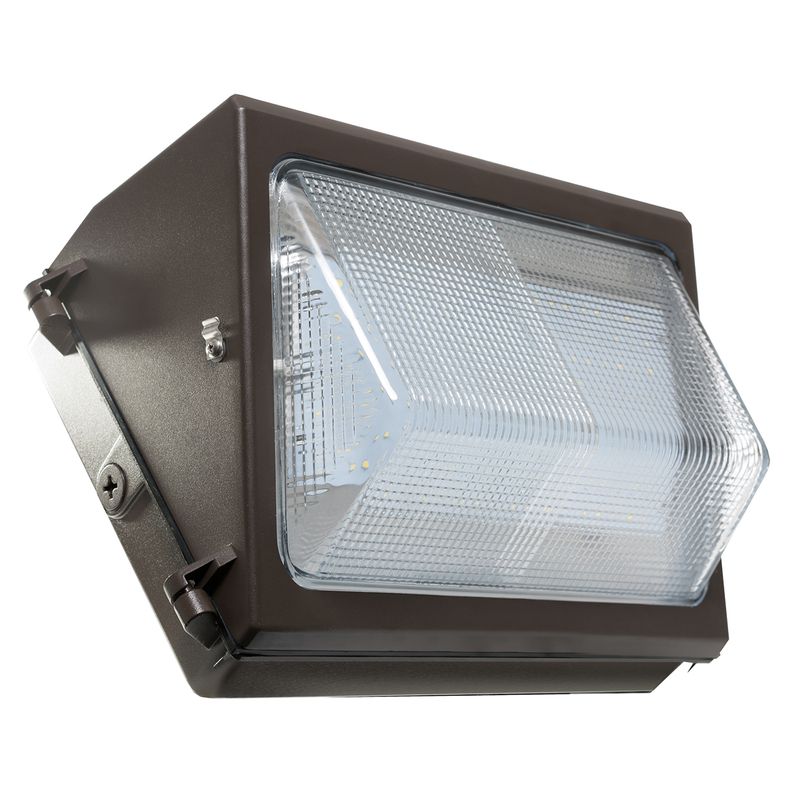 Westgate High Lumen LED Non-Cutoff Wall Packs, Outdoor Lighting, 60W, 8700 Lumens, 3000K, Dark Bronze Finish, 0~10V Dimmable