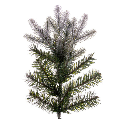 Vickerman 7.5' x 44" Frosted Douglas Fir Artificial Slim Unlit Christmas Tree.