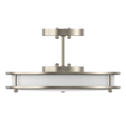 Westgate 14In Slim Double-Ring Flush Mount 24W 5Cct Dim, Residential Lighting, 24W, 1800 Lumens,  27K/30K/35K/40K/50K, White Finish, TRIAC Dimming