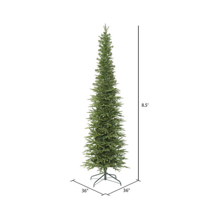 Vickerman 8.5' Bixley Pencil Fir Artificial Christmas Tree Unlit